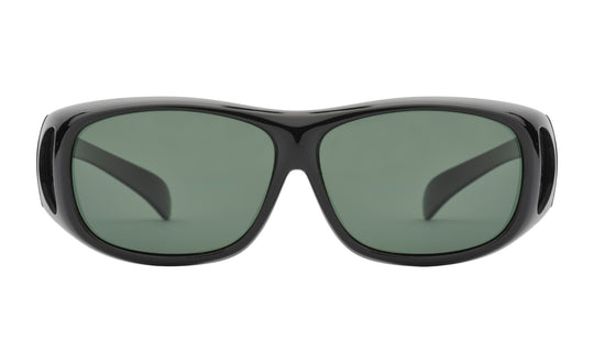 PREGO - Wear over solbriller - Rektangulære - Polariserede - Sorte